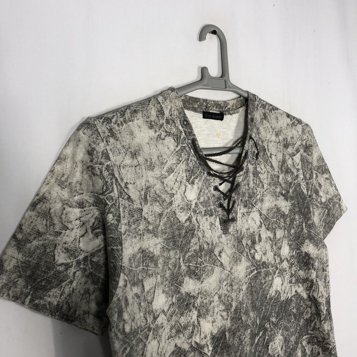 Designer × Issey Miyake × Tete Homme 🔥Sick🔥Insane🔥🇯🇵Issey Miyake Tete Homme Blend Acid Wash Tee Size US M / EU 48-50 / 2 - 7 Thumbnail