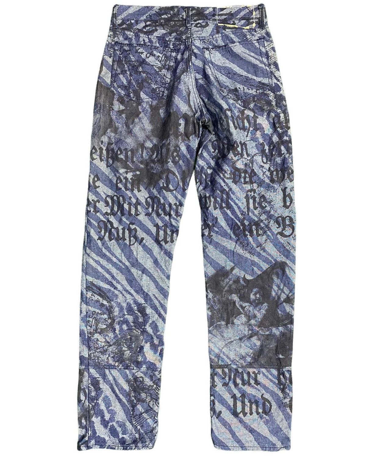 Designer × Vintage × Yoshiyuki Konishi Ficce Yoshiyuki Konishi Over Printed Art Japanese Denim Size US 30 / EU 46 - 2 Thumbnail