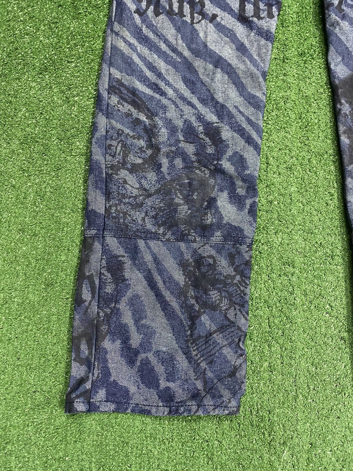 Designer × Vintage × Yoshiyuki Konishi Ficce Yoshiyuki Konishi Over Printed Art Japanese Denim Size US 30 / EU 46 - 6 Thumbnail