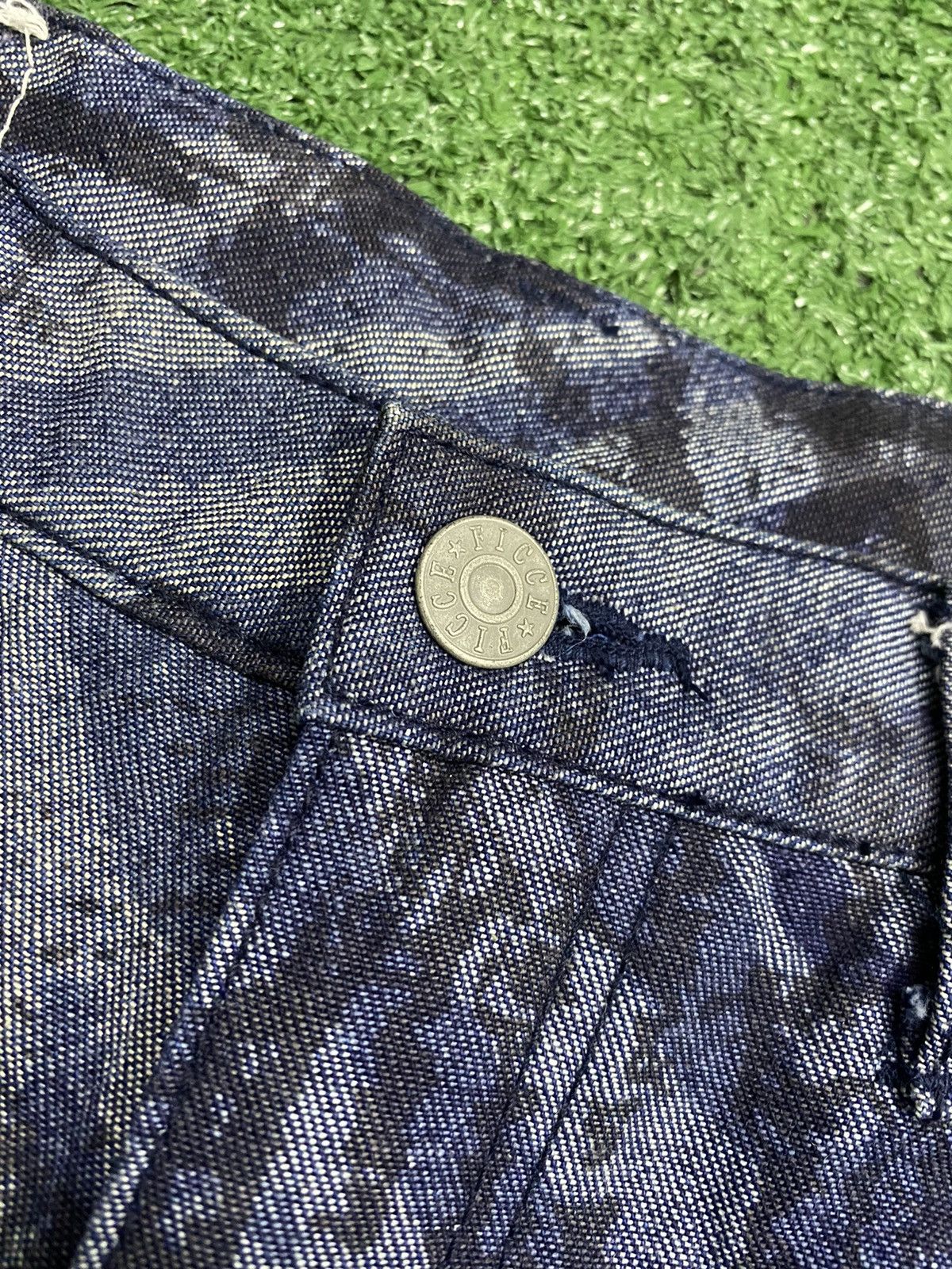 Designer × Vintage × Yoshiyuki Konishi Ficce Yoshiyuki Konishi Over Printed Art Japanese Denim Size US 30 / EU 46 - 10 Thumbnail