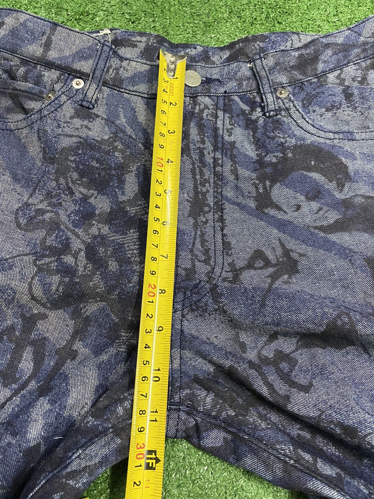 Designer × Vintage × Yoshiyuki Konishi Ficce Yoshiyuki Konishi Over Printed Art Japanese Denim Size US 30 / EU 46 - 12 Thumbnail