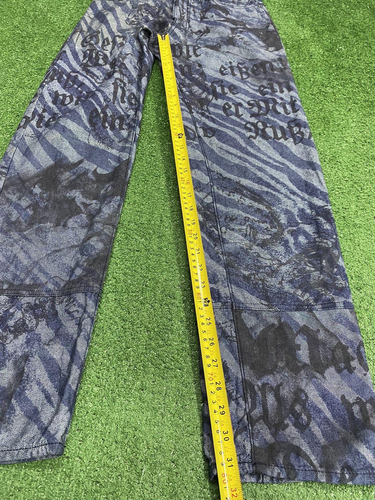 Designer × Vintage × Yoshiyuki Konishi Ficce Yoshiyuki Konishi Over Printed Art Japanese Denim Size US 30 / EU 46 - 16 Thumbnail