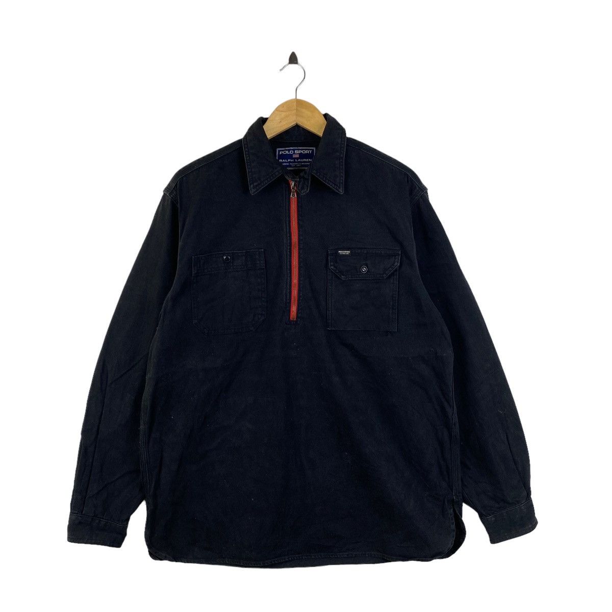 Vintage POLO SPORT Ralph Lauren Double Pocket Zipper Shirts