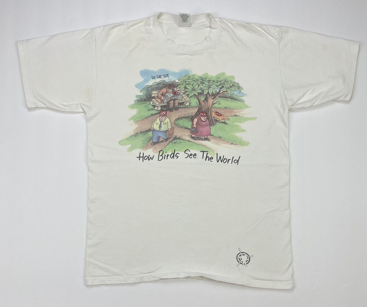 Vintage Vintage 90s The Far Side How Birds See The World Art Fun Lrg