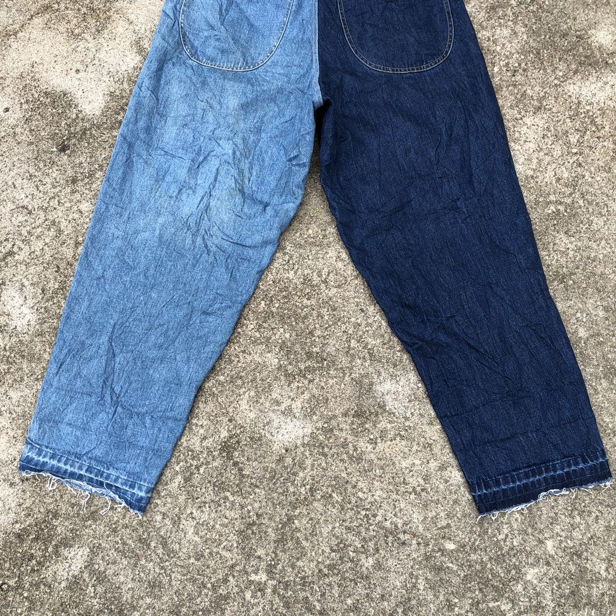 Issey Miyake × Tsumori Chisato 🔥Rare🔥Tsumori Chisato Two Tone Stylish Avant Garde Jeans Size 29" - 10 Thumbnail