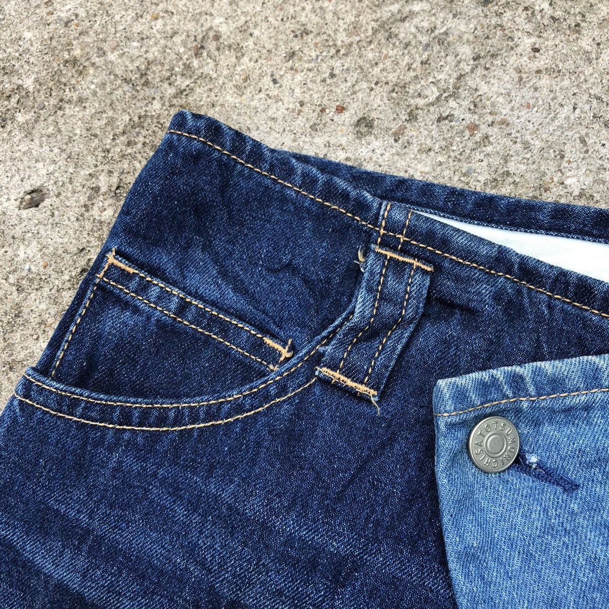 Issey Miyake × Tsumori Chisato 🔥Rare🔥Tsumori Chisato Two Tone Stylish Avant Garde Jeans Size 29" - 15 Thumbnail