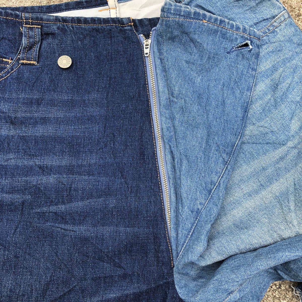 Issey Miyake × Tsumori Chisato 🔥Rare🔥Tsumori Chisato Two Tone Stylish Avant Garde Jeans Size 29" - 17 Thumbnail