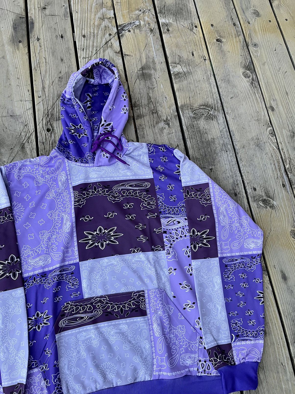 Vintage Patchwork Hoodie Paisley Size US S / EU 44-46 / 1 - 2 Thumbnail