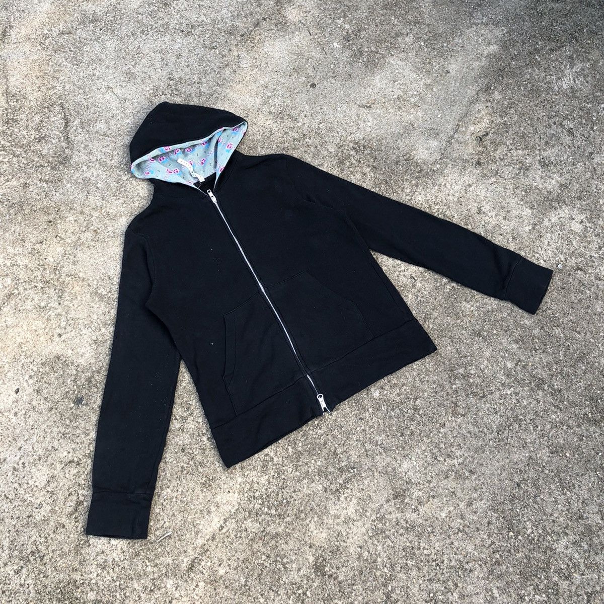 image of By Issey Miyake Casual Outdoor Plain Hoodie in Black, Women's (Size 2XS)