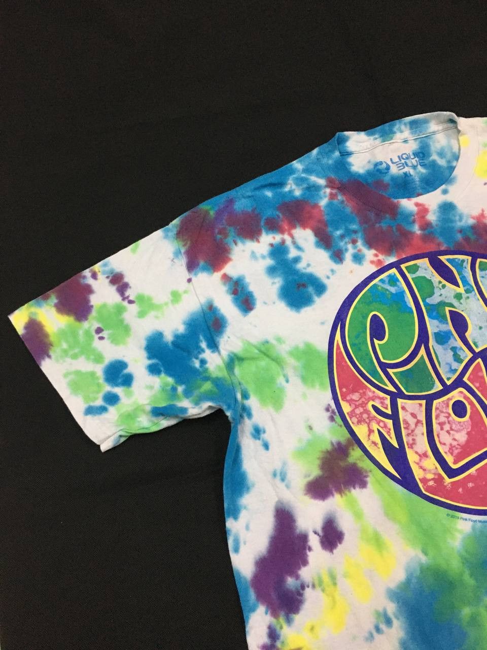 Band Tees × Liquid Blue × Pink Floyd Pink Floyd Tie Dye Liquid Blue Shirt Size US XL / EU 56 / 4 - 5 Thumbnail
