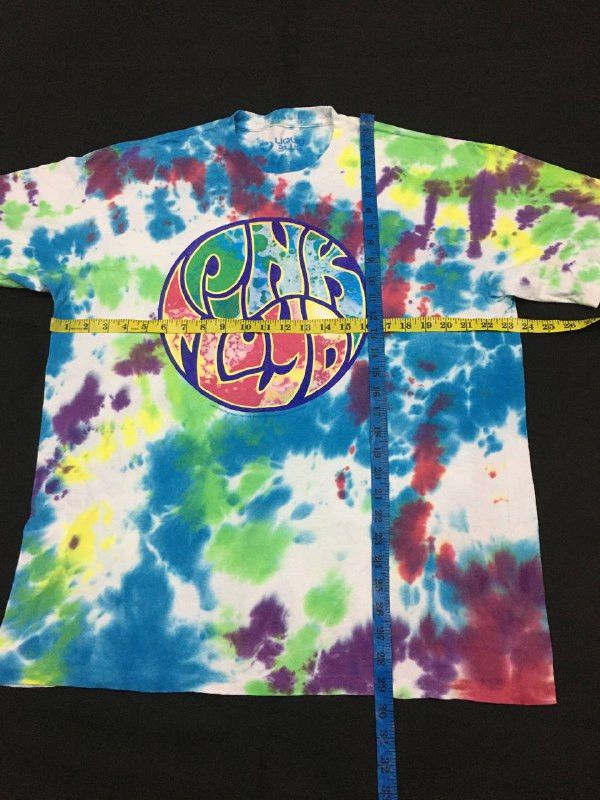 Band Tees × Liquid Blue × Pink Floyd Pink Floyd Tie Dye Liquid Blue Shirt Size US XL / EU 56 / 4 - 7 Thumbnail