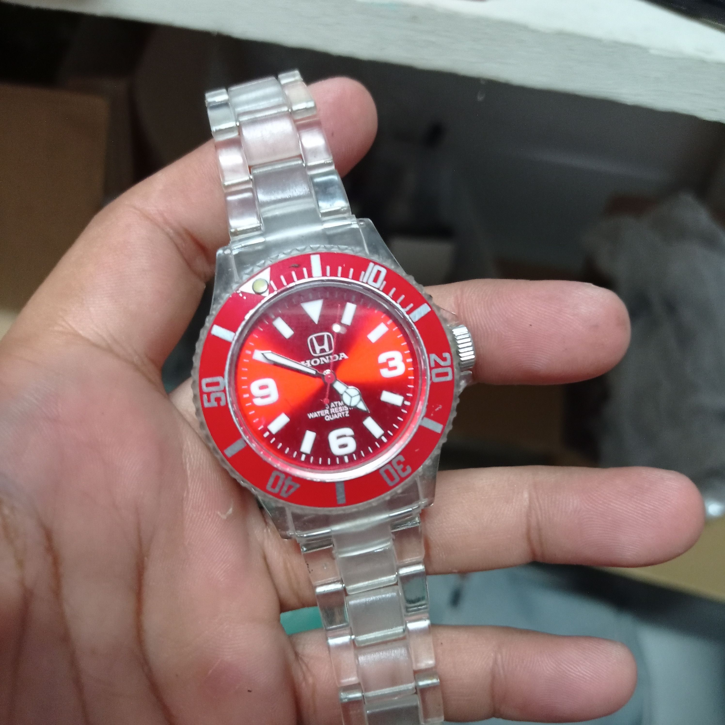 Honda Vintage 💥 Red Monster (HONDA JAPAN WATCH). 3ATM WR. Size ONE SIZE - 11 Thumbnail