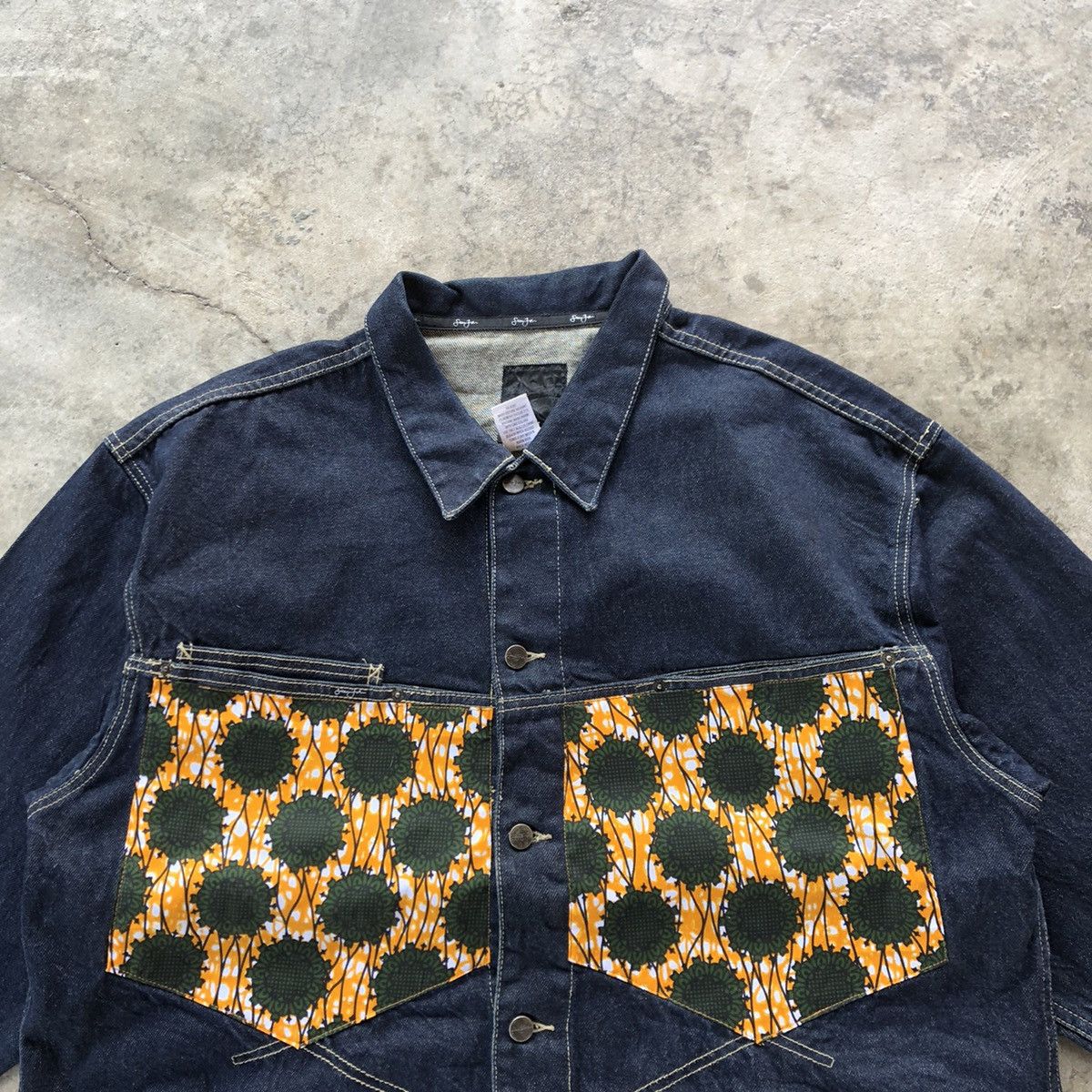 Designer × Sean John × Vintage 🔥Sick🔥Vintage Sean John Baroque Patchwork Style Denim Jacket Size US XL / EU 56 / 4 - 2 Thumbnail