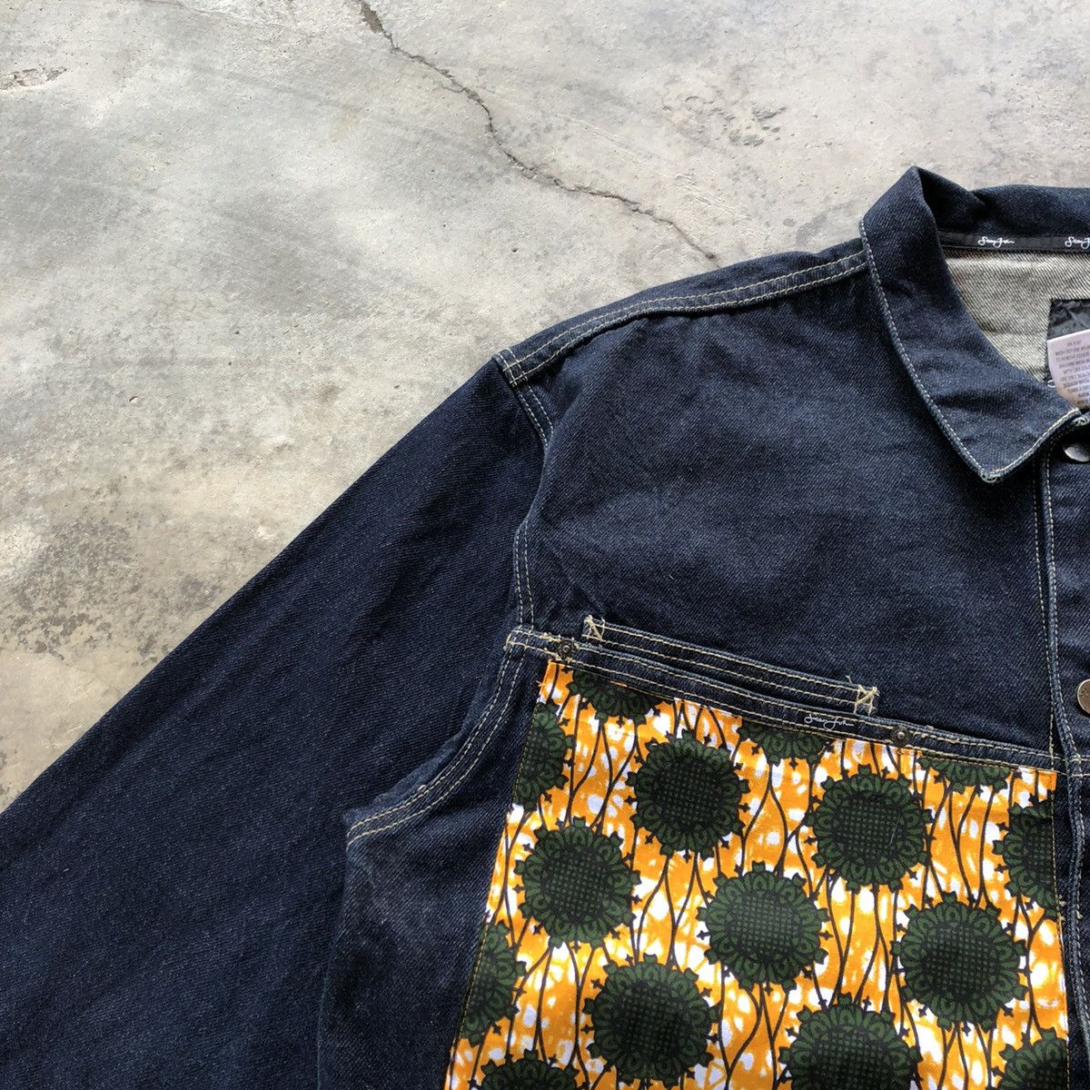 Designer × Sean John × Vintage 🔥Sick🔥Vintage Sean John Baroque Patchwork Style Denim Jacket Size US XL / EU 56 / 4 - 8 Thumbnail