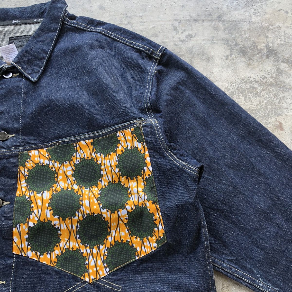 Designer × Sean John × Vintage 🔥Sick🔥Vintage Sean John Baroque Patchwork Style Denim Jacket Size US XL / EU 56 / 4 - 6 Thumbnail