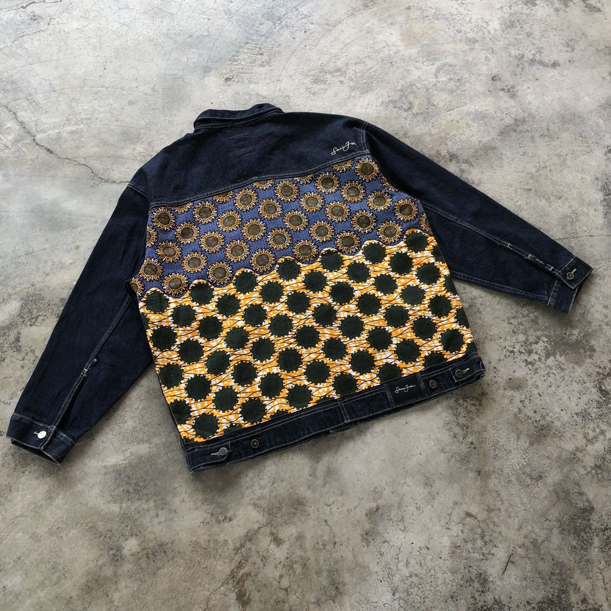 Designer × Sean John × Vintage 🔥Sick🔥Vintage Sean John Baroque Patchwork Style Denim Jacket Size US XL / EU 56 / 4 - 10 Thumbnail