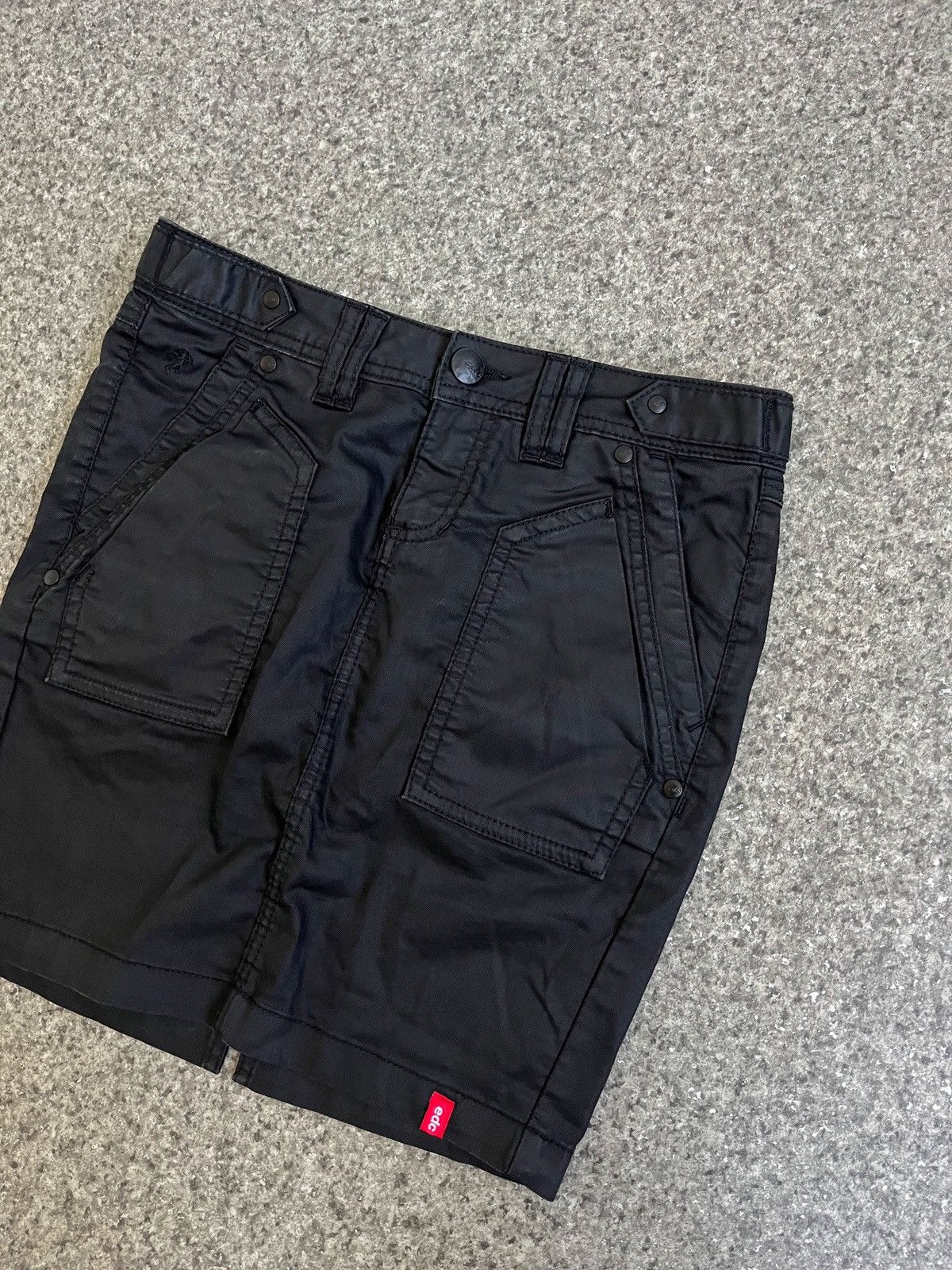 Japanese Brand VINTAGE Y2K SKIRT EDC WOMENS SIZE 34 waxed cotton Size 24" / US 00 / IT 34 - 2 Thumbnail