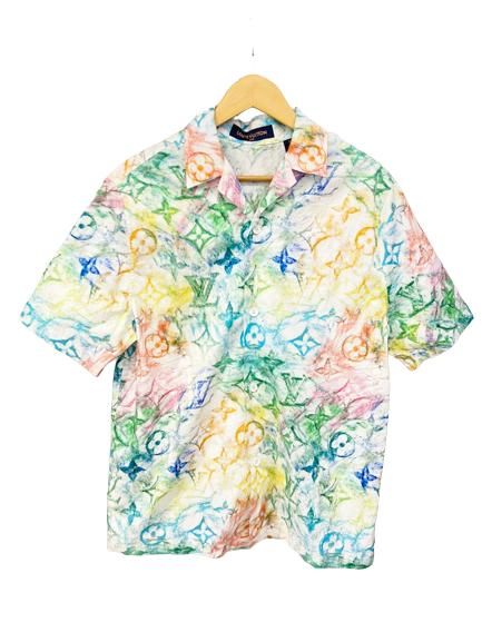 Louis Vuitton Louis Vuitton Rainbow Monogram Camp Collar Shirt