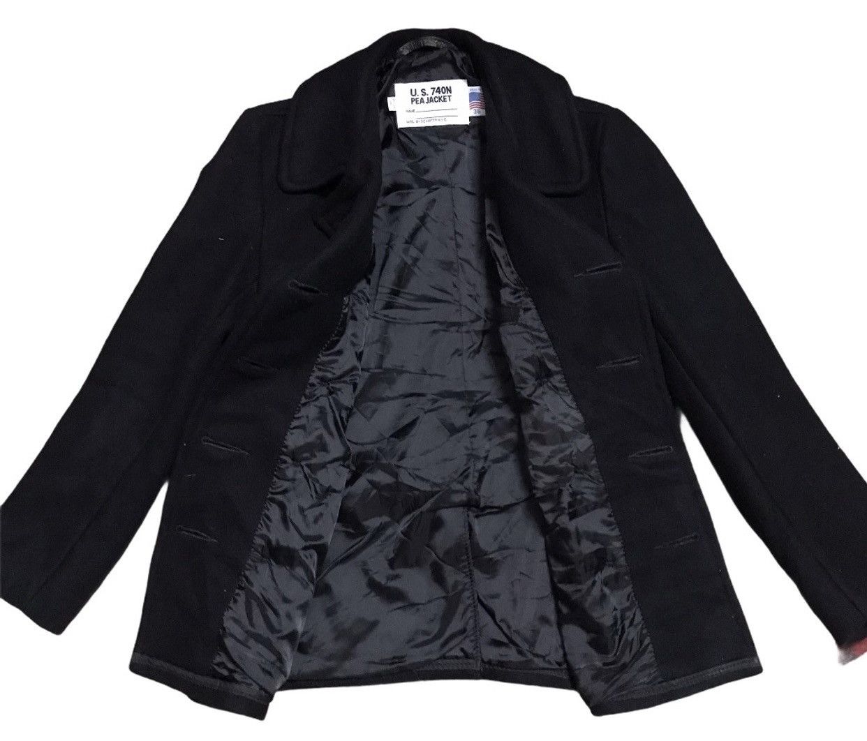 image of Schott Nyc Pea Military Design Jacket in Black, Women's (Size XS)