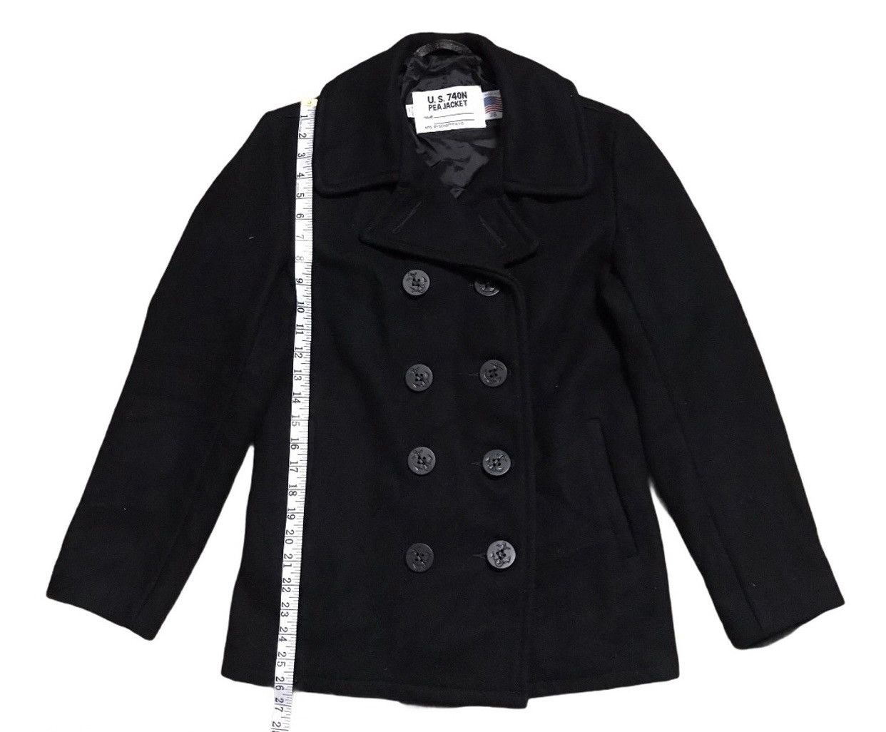 Schott × Vintage Vintage Schott NYC Pea Military Design Jacket Size XS / US 0-2 / IT 36-38 - 10 Thumbnail