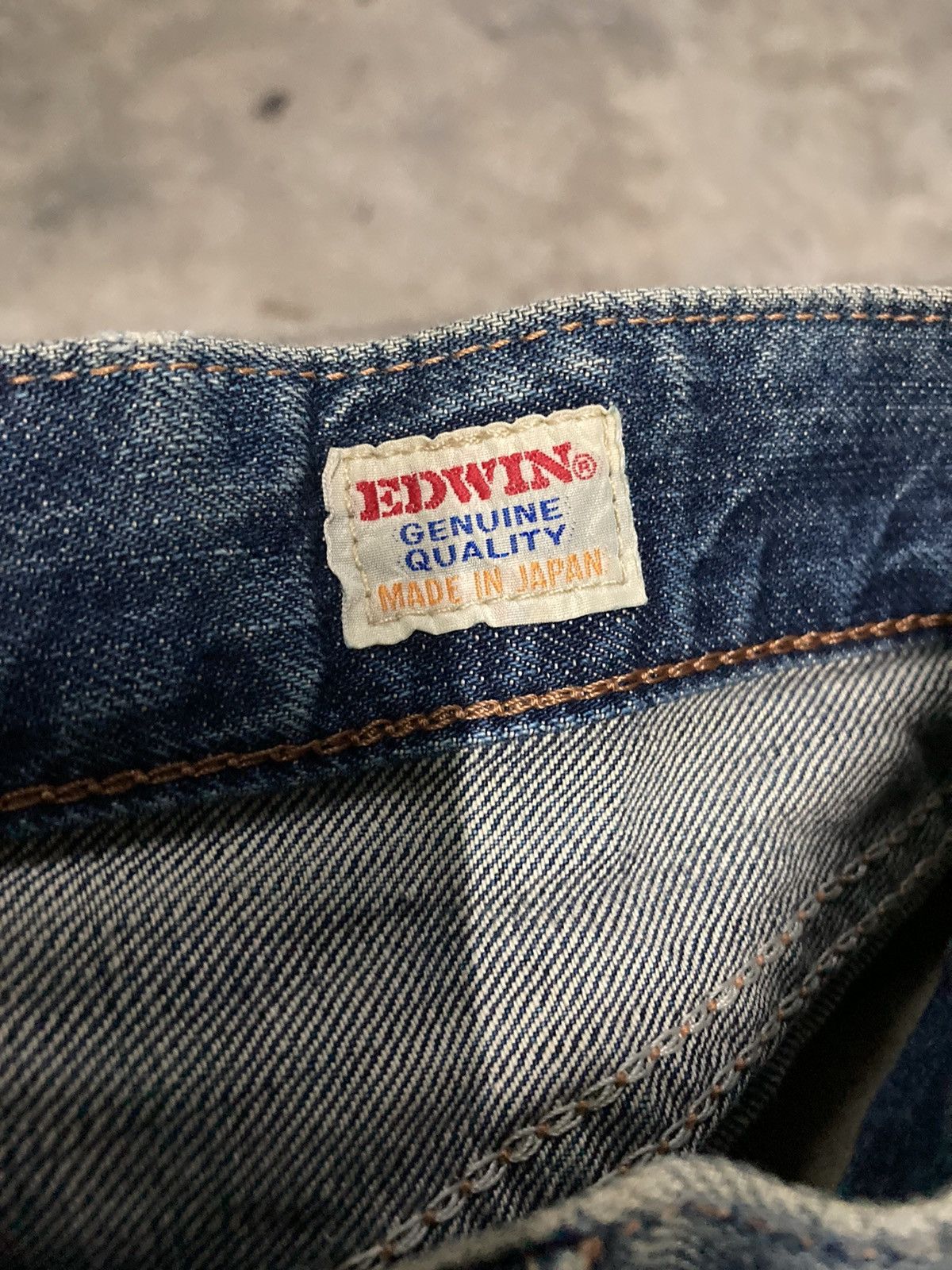 Edwin Rare‼️Edwin Distressed Patchwork Denim Jeans Size US 28 / EU 44 - 8 Thumbnail