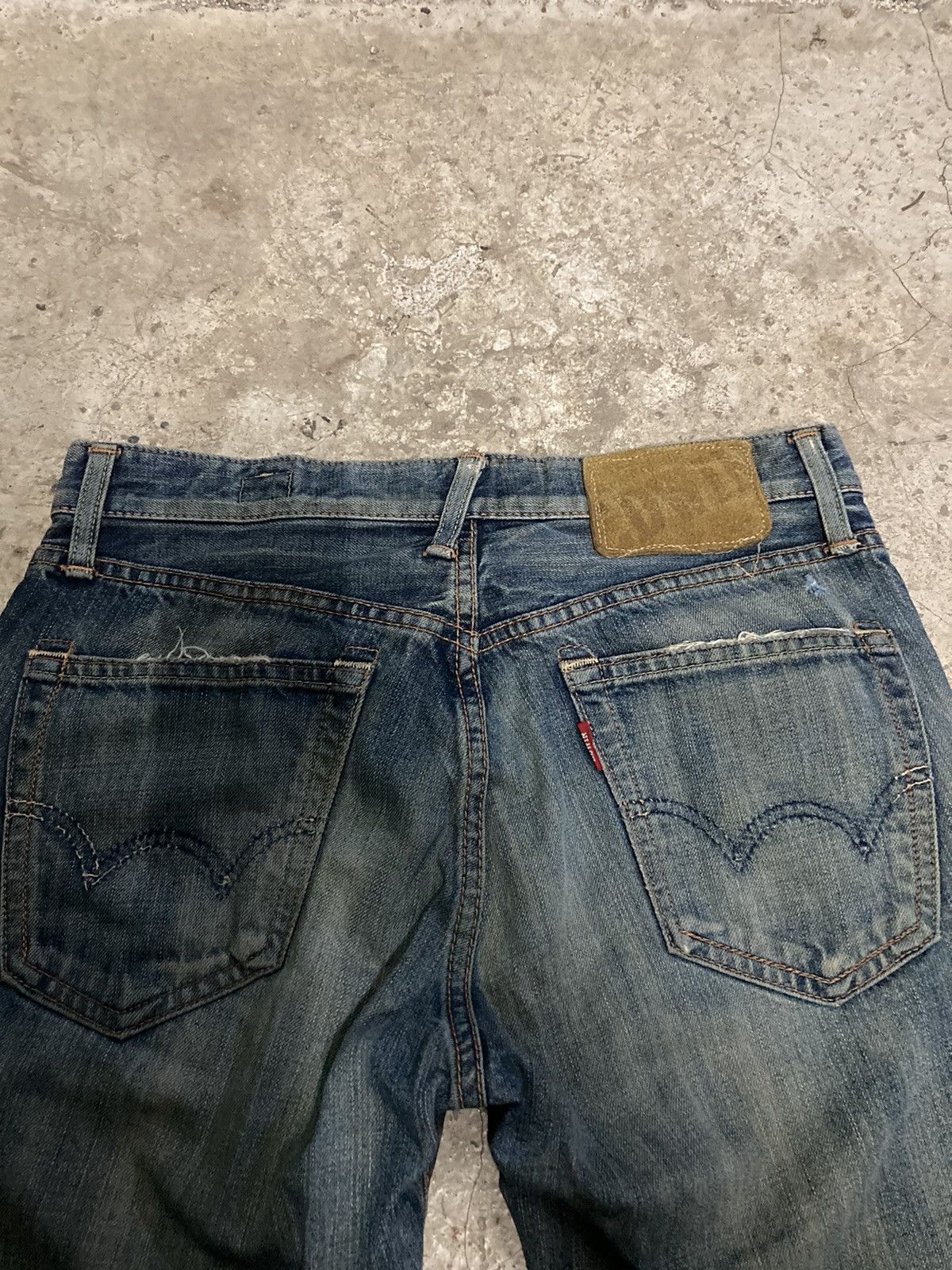 Edwin Rare‼️Edwin Distressed Patchwork Denim Jeans Size US 28 / EU 44 - 5 Thumbnail