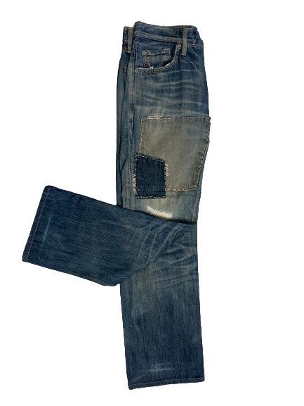 Edwin Rare‼️Edwin Distressed Patchwork Denim Jeans Size US 28 / EU 44 - 3 Thumbnail