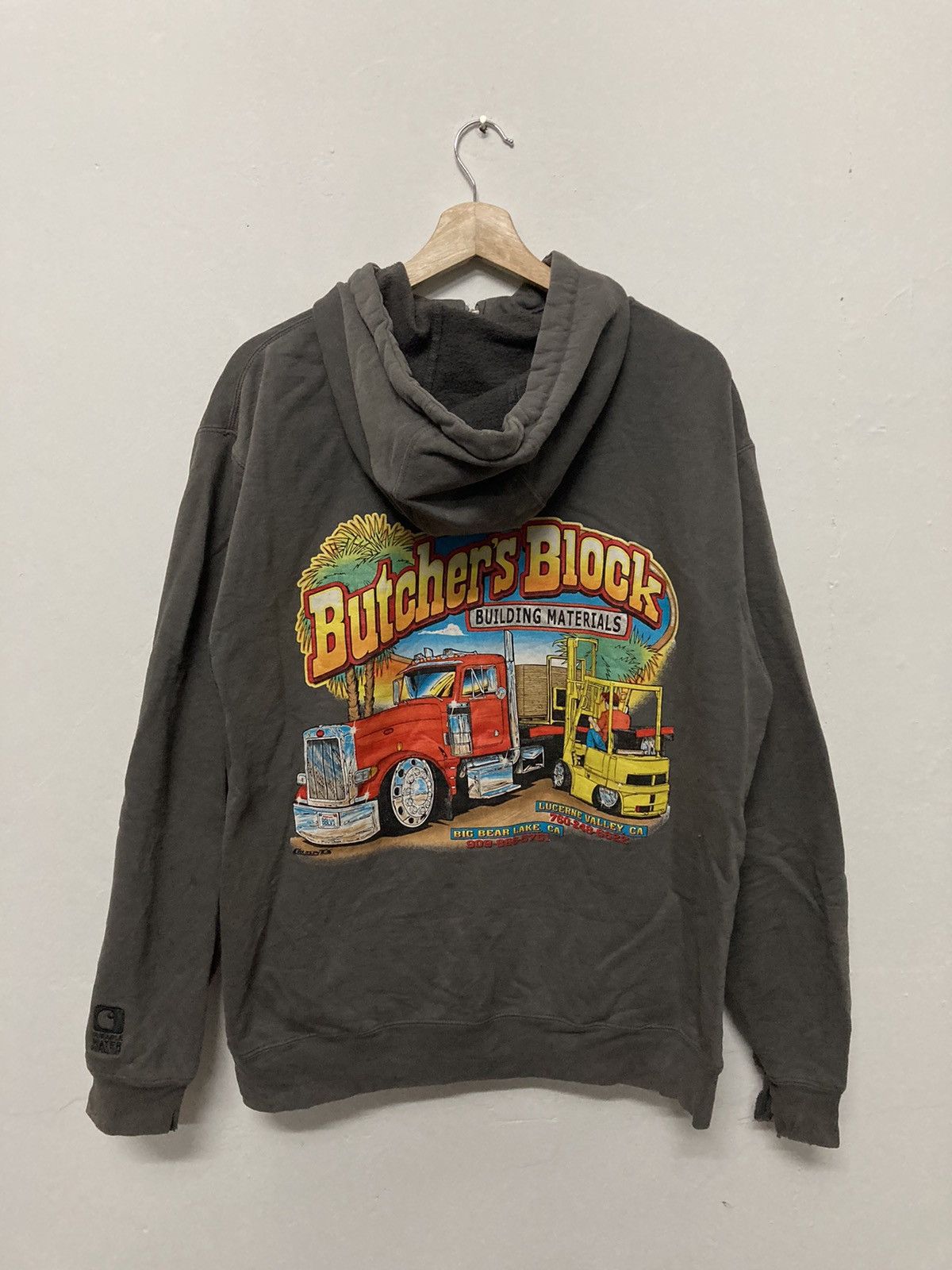 Carhartt Carhatt DWR Back Design Distressed Hoodie Size US L / EU 52-54 / 3 - 3 Thumbnail