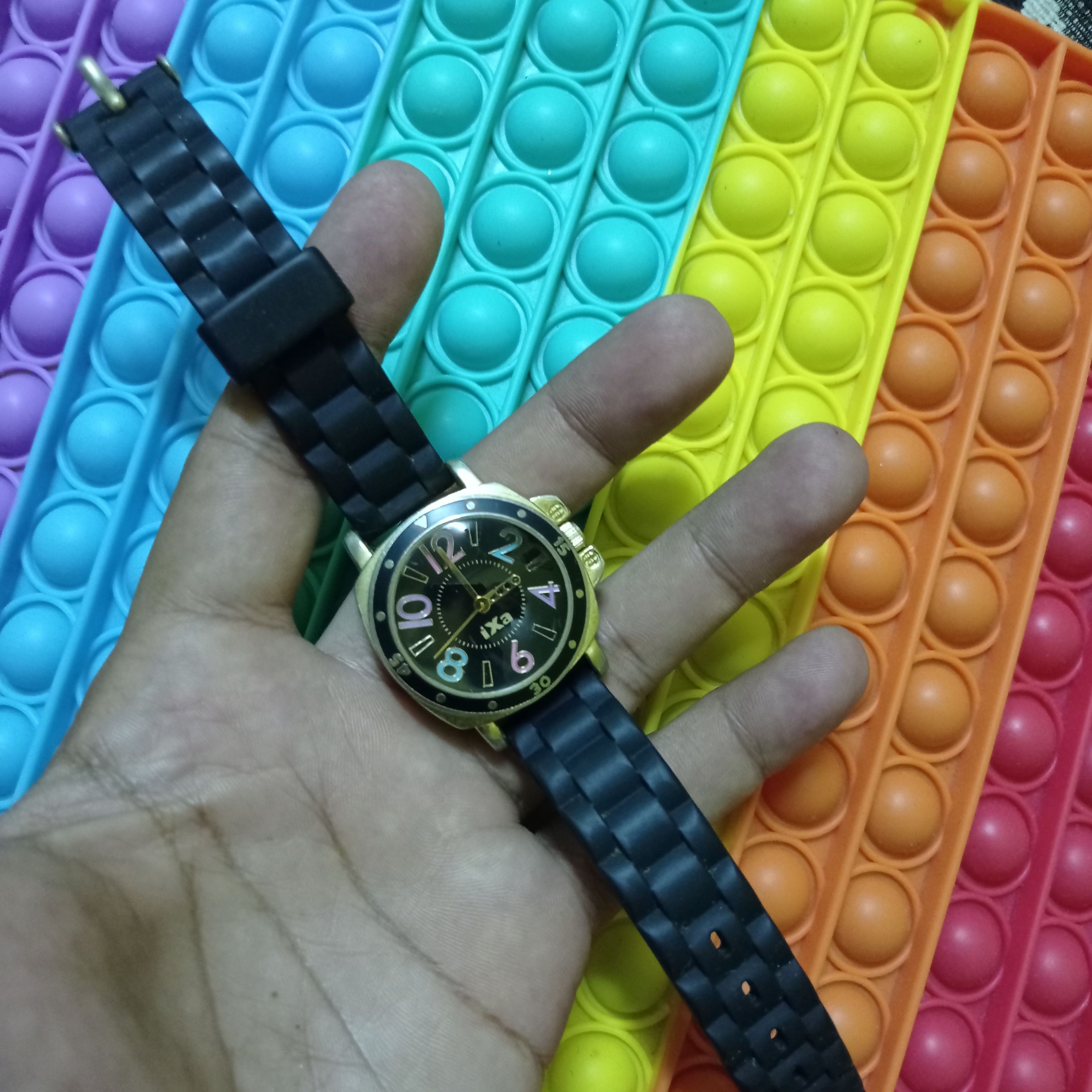 Japanese Brand × Vintage Retro Big Mark Colourful iXa J.AXIS (JAPAN WATCH DESIGN) Size ONE SIZE - 6 Thumbnail