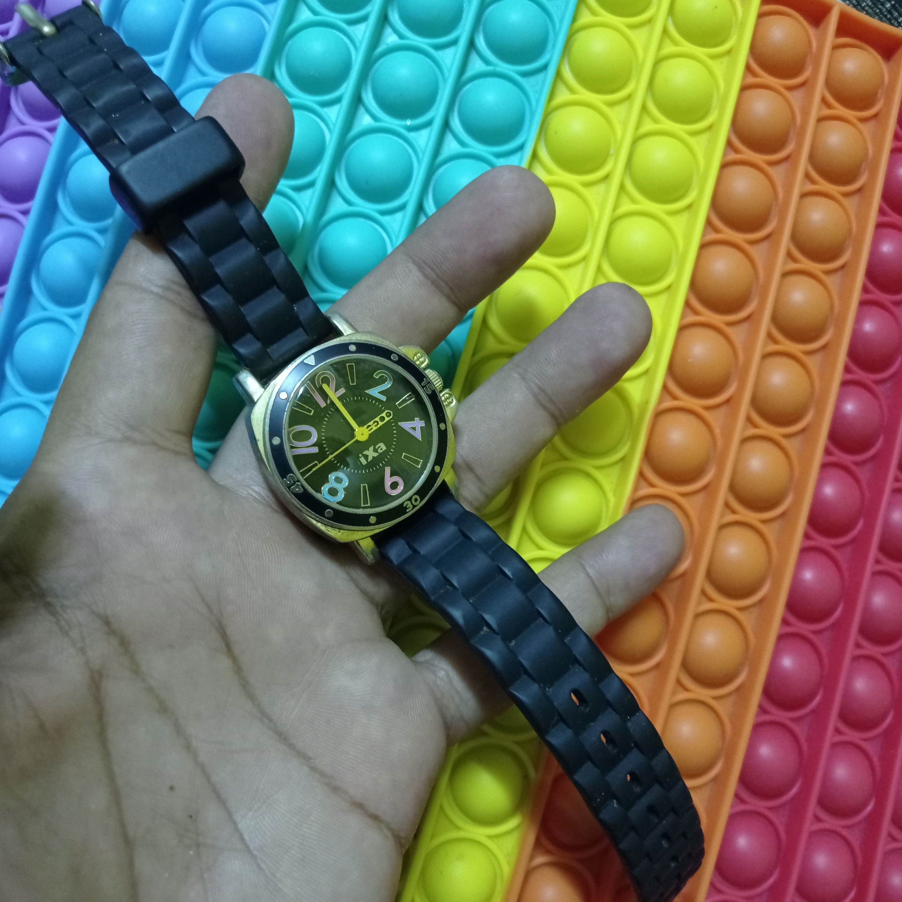 Japanese Brand × Vintage Retro Big Mark Colourful iXa J.AXIS (JAPAN WATCH DESIGN) Size ONE SIZE - 7 Thumbnail