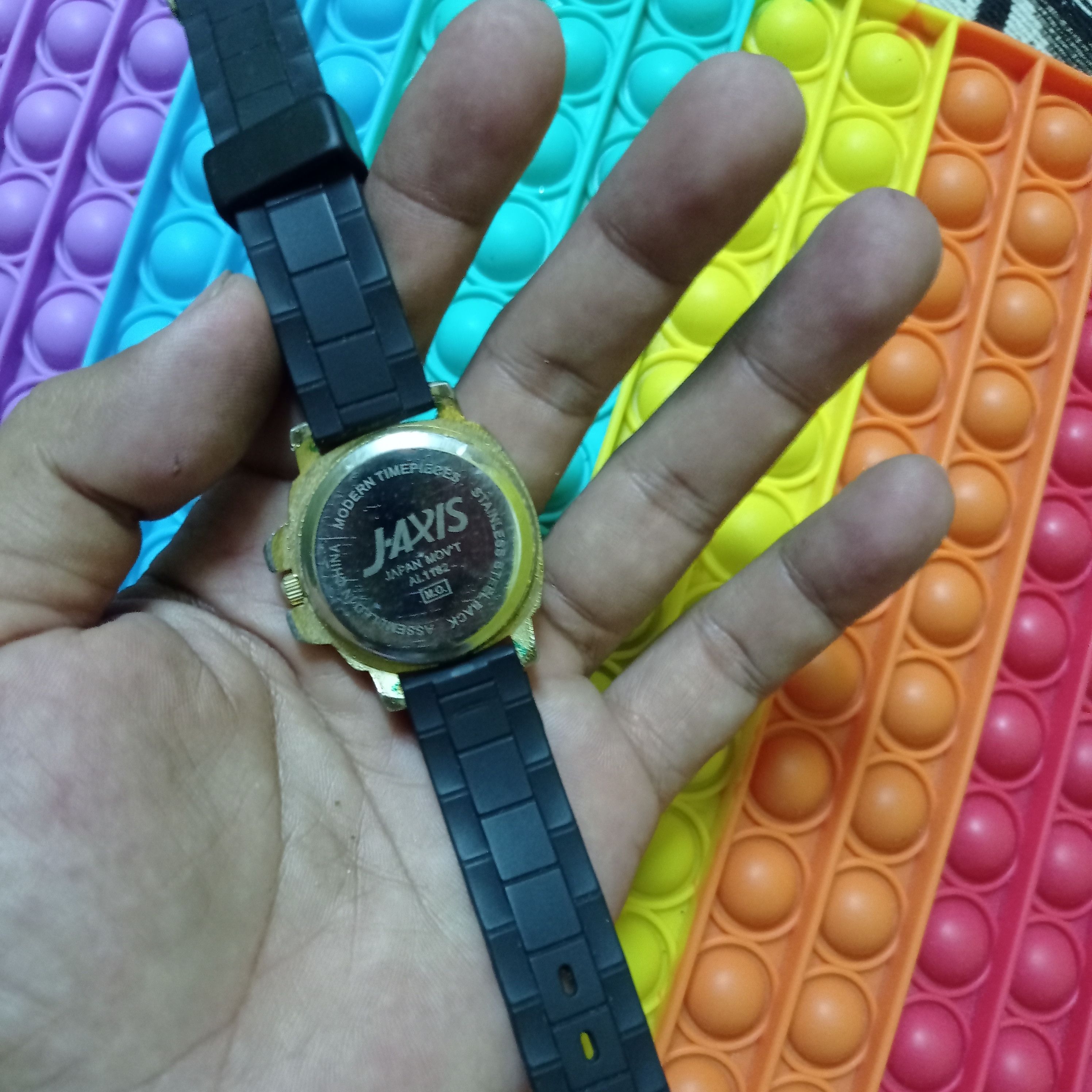 Japanese Brand × Vintage Retro Big Mark Colourful iXa J.AXIS (JAPAN WATCH DESIGN) Size ONE SIZE - 8 Thumbnail