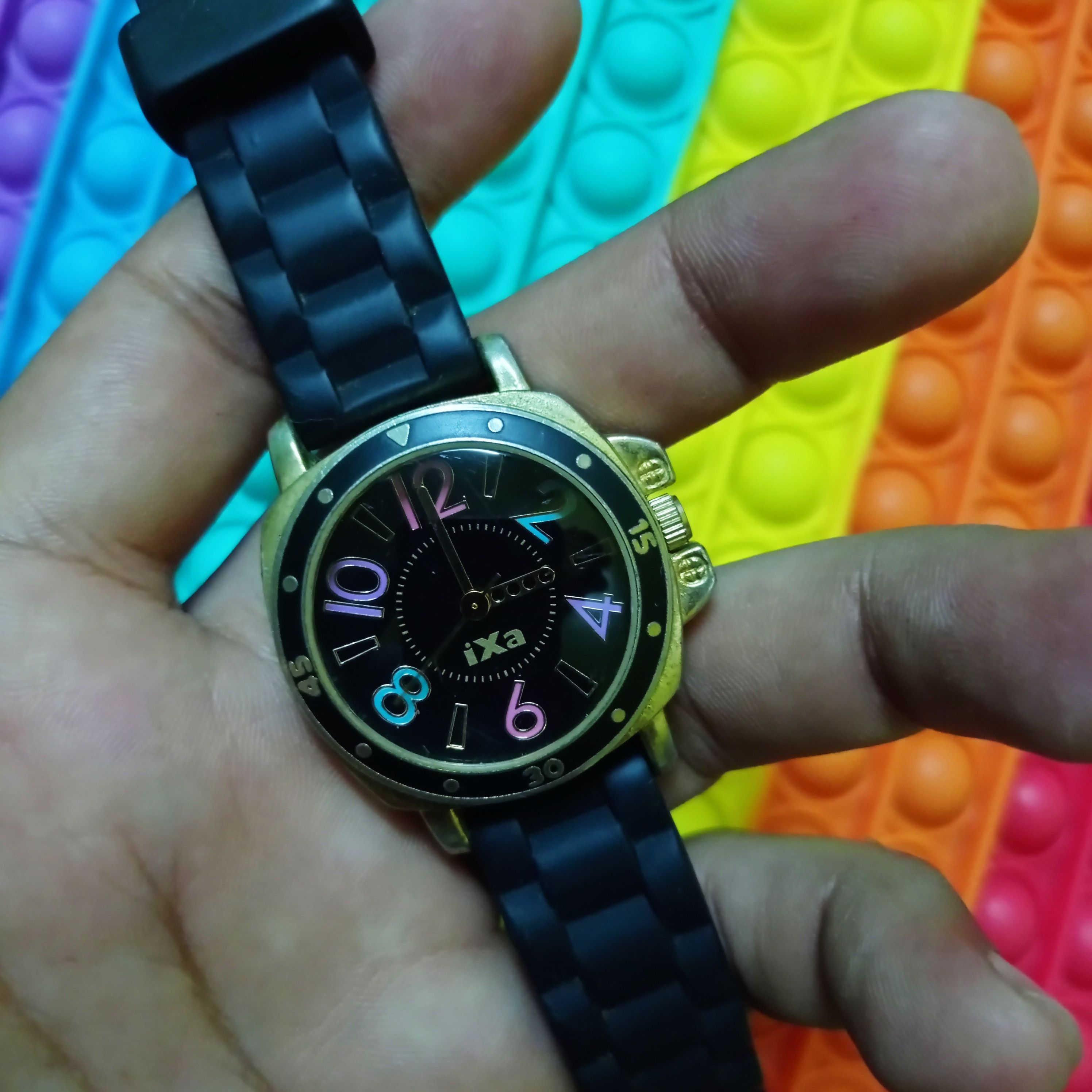 Japanese Brand × Vintage Retro Big Mark Colourful iXa J.AXIS (JAPAN WATCH DESIGN) Size ONE SIZE - 5 Thumbnail