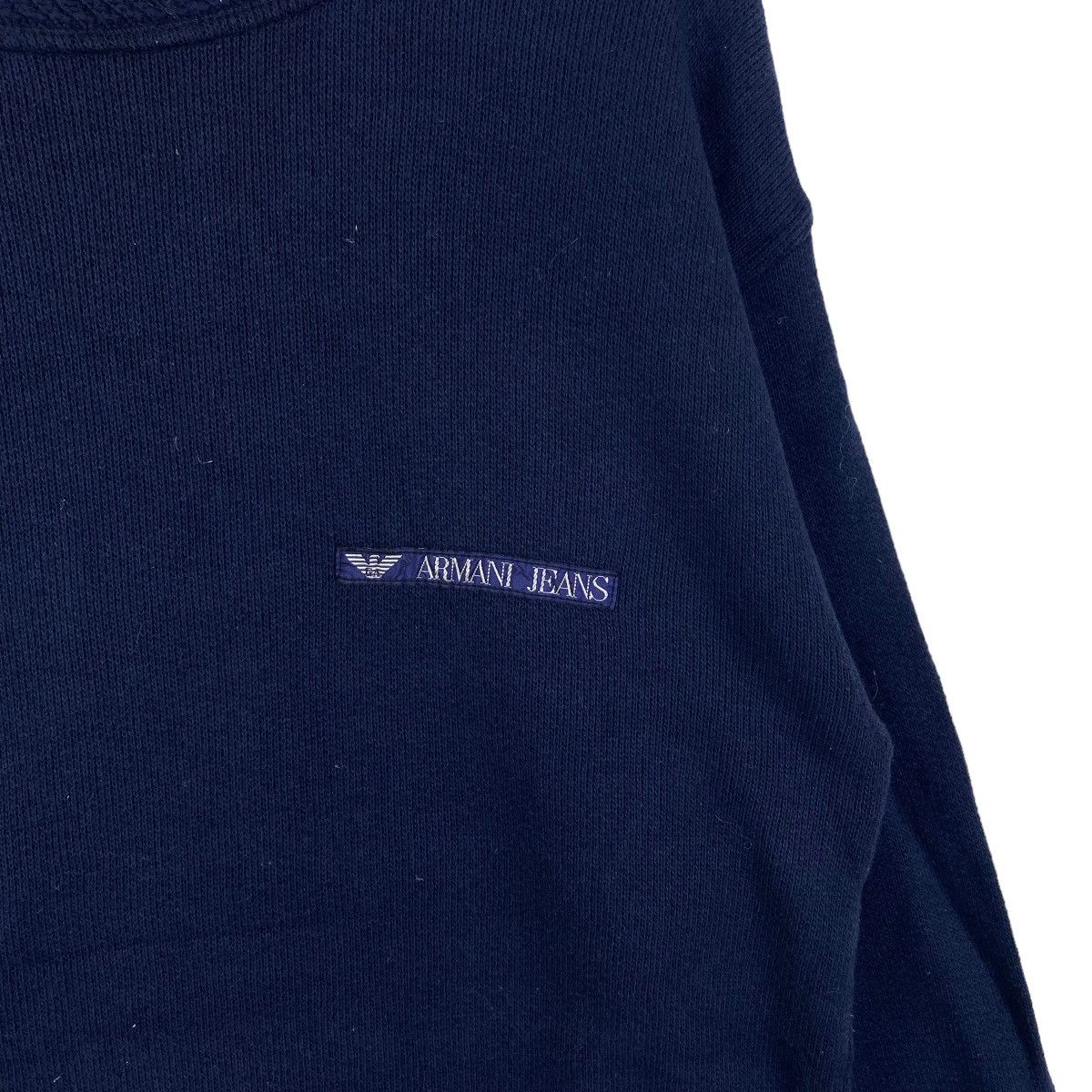 Emporio Armani × Vintage Vintage ARMANI JEANS Made In Italy Sweatshirt Pullover Size US L / EU 52-54 / 3 - 5 Thumbnail