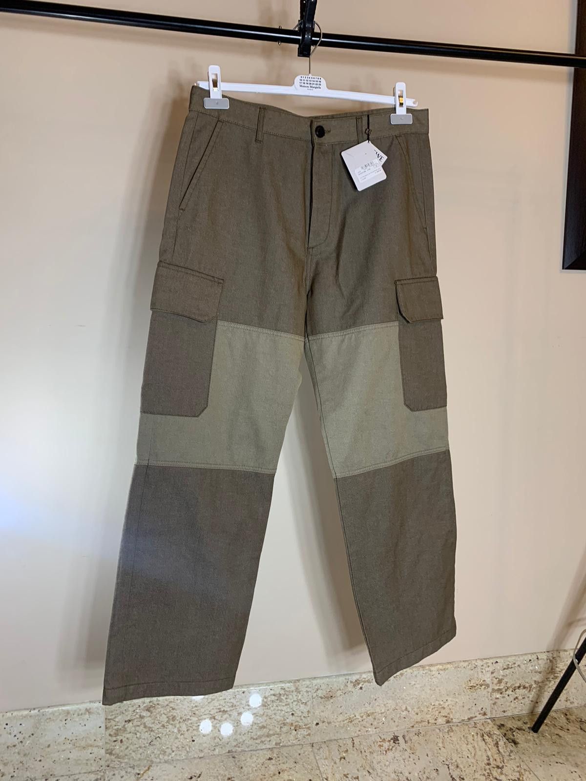 image of Loewe Eln Trousers In Khaki, Men's (Size 30)