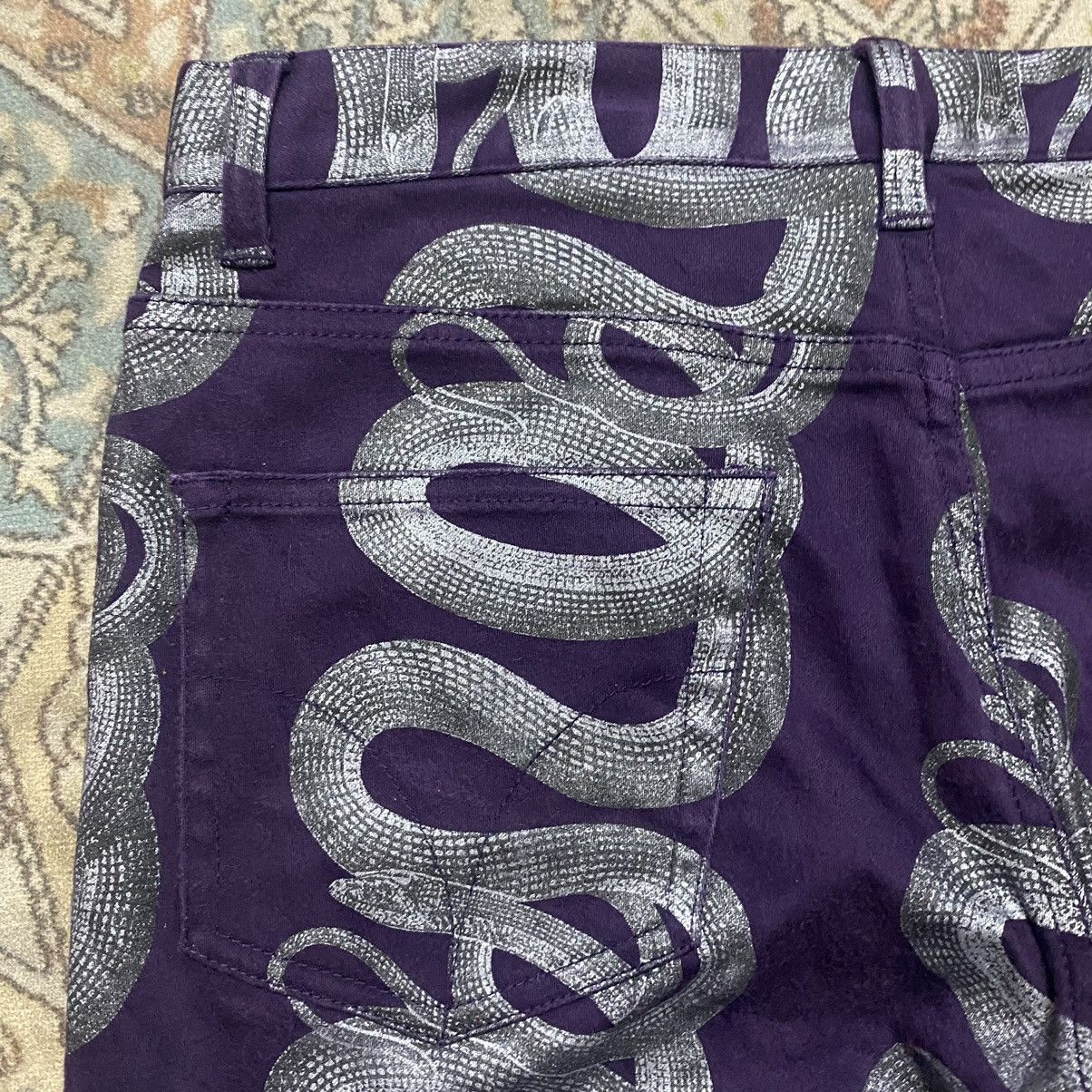 Hysteric Glamour Vintage 90s Hysteric Glamour Snake Flare Pants Size 29" - 14 Thumbnail