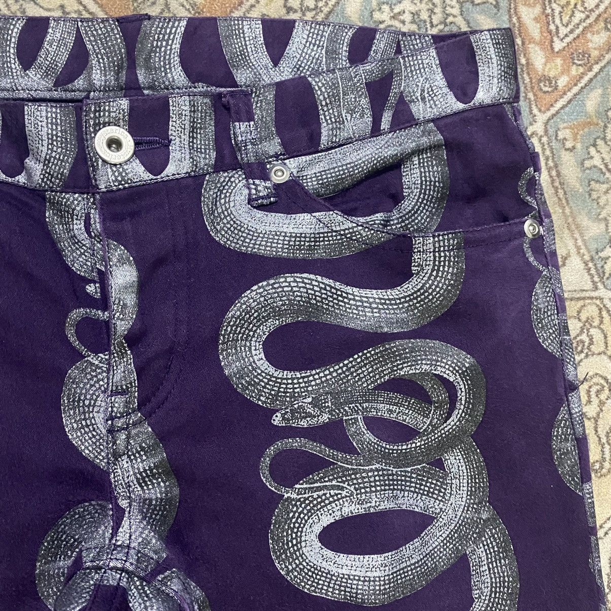 Hysteric Glamour Vintage 90s Hysteric Glamour Snake Flare Pants Size 29" - 10 Thumbnail