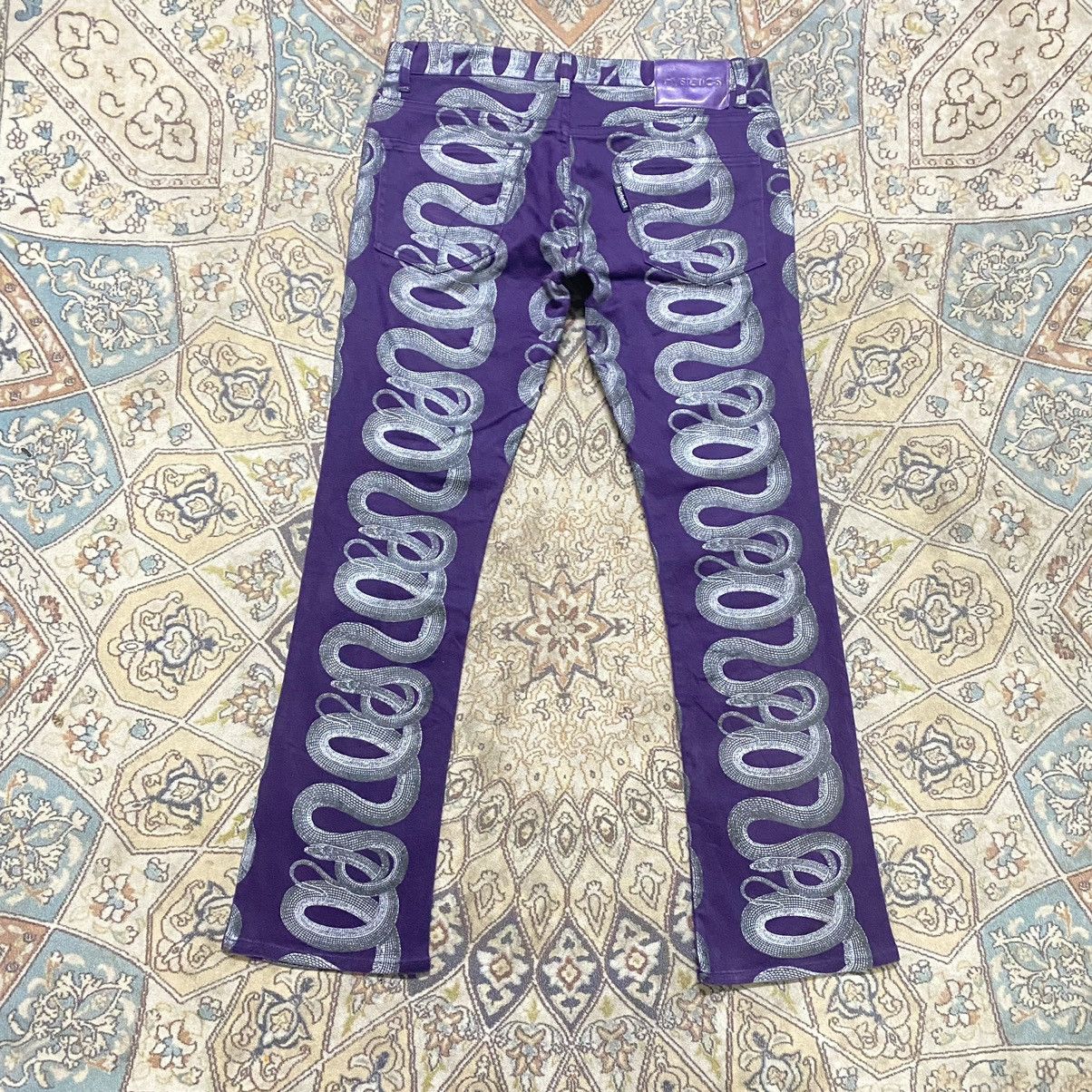Hysteric Glamour Vintage 90s Hysteric Glamour Snake Flare Pants Size 29" - 11 Thumbnail