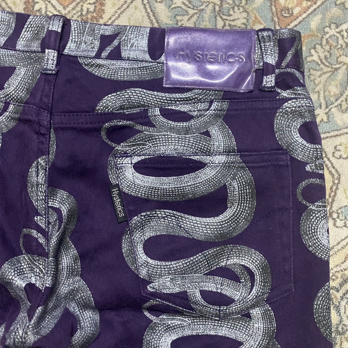 Hysteric Glamour Vintage 90s Hysteric Glamour Snake Flare Pants Size 29" - 15 Thumbnail