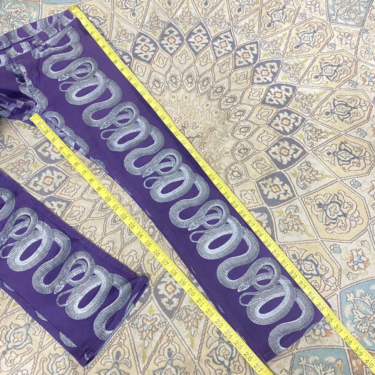 Hysteric Glamour Vintage 90s Hysteric Glamour Snake Flare Pants Size 29" - 22 Thumbnail