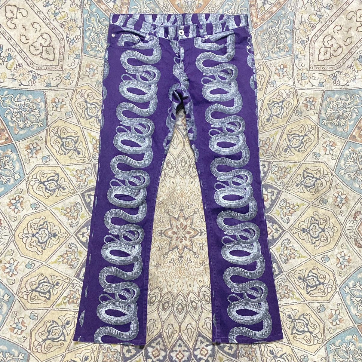 パンツ hysteric glamour snake flare pants HYSTERIC GLAMOUR SNAKE LOOP デニムフレアパンツ