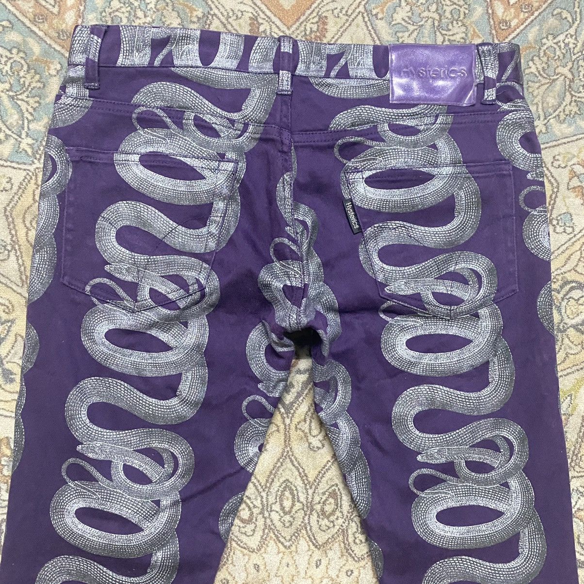 Hysteric Glamour Vintage 90s Hysteric Glamour Snake Flare Pants Size 29" - 12 Thumbnail