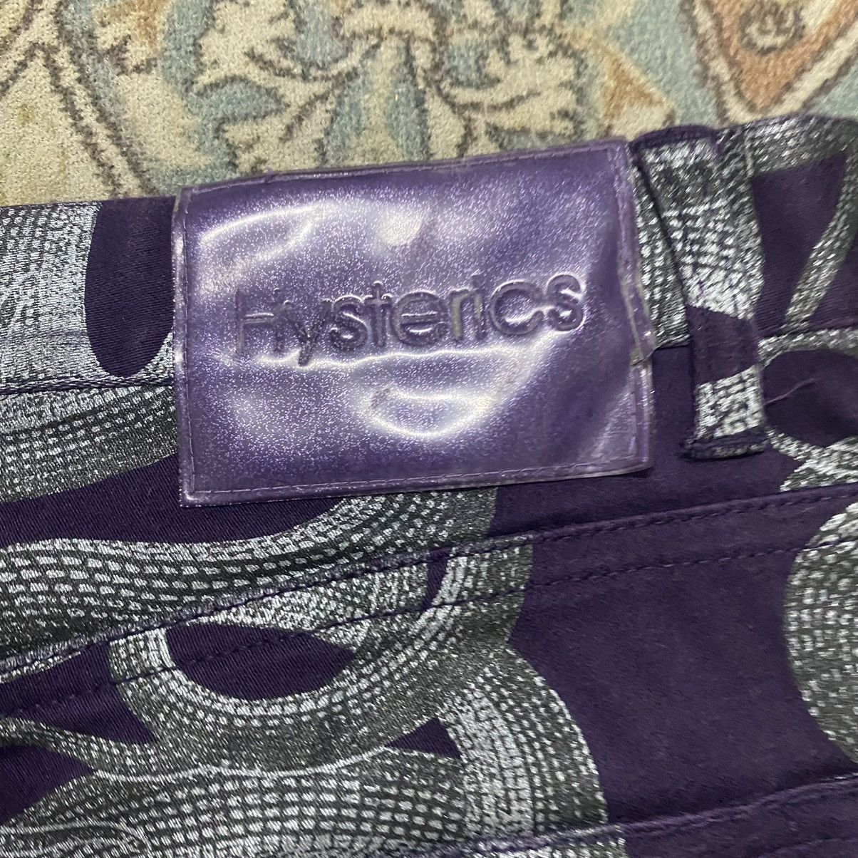 Hysteric Glamour Vintage 90s Hysteric Glamour Snake Flare Pants Size 29" - 17 Thumbnail