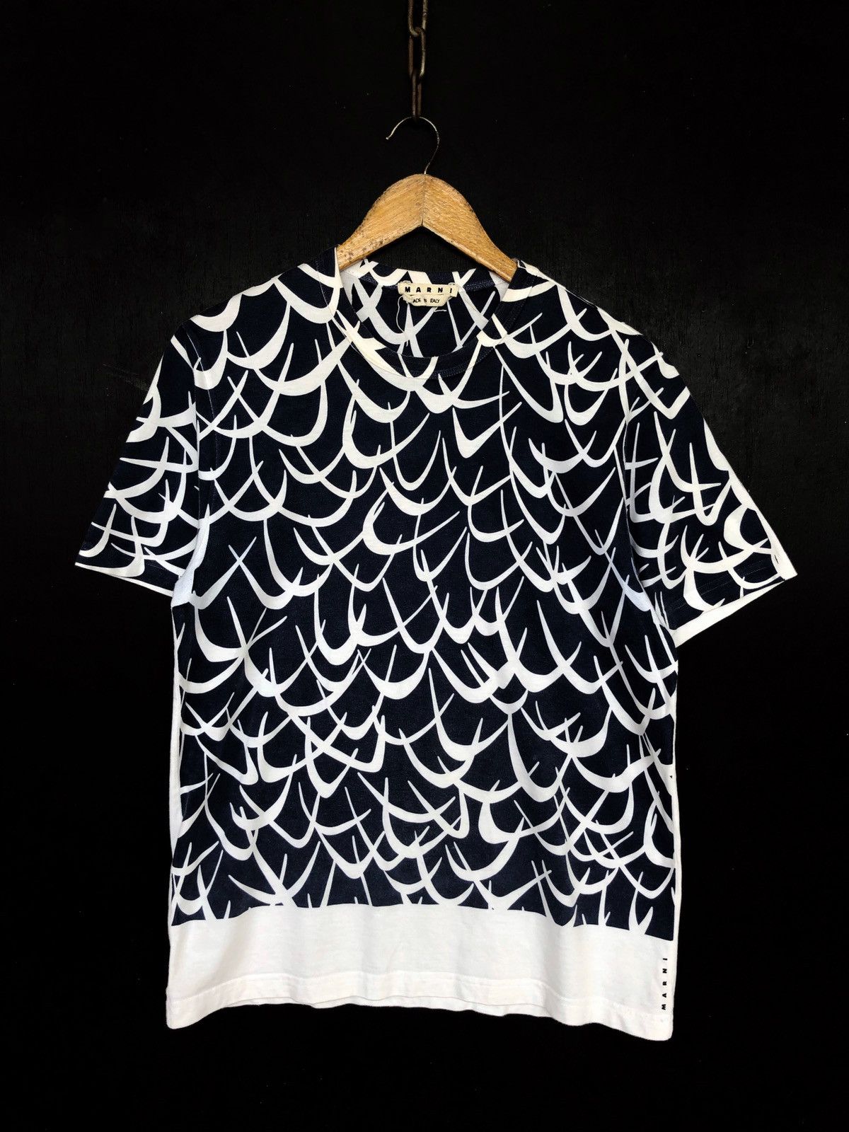 Marni FW20 Tapestry Jacquard Print Shark Tooth Shirt Size US M / EU 48-50 / 2 - 2 Thumbnail