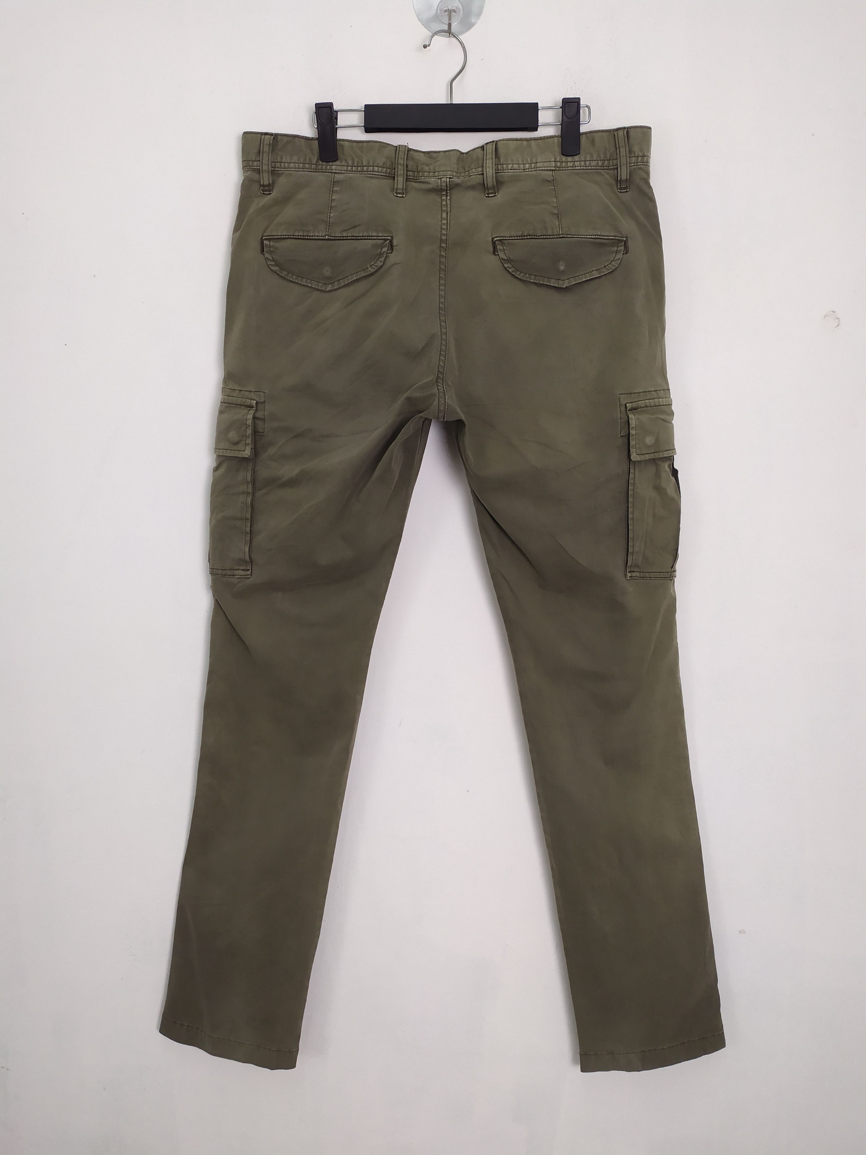 Japanese Brand VINTAGE GREEN FADED STREETWEAR CARGO PANTS Size US 34 / EU 50 - 5 Thumbnail