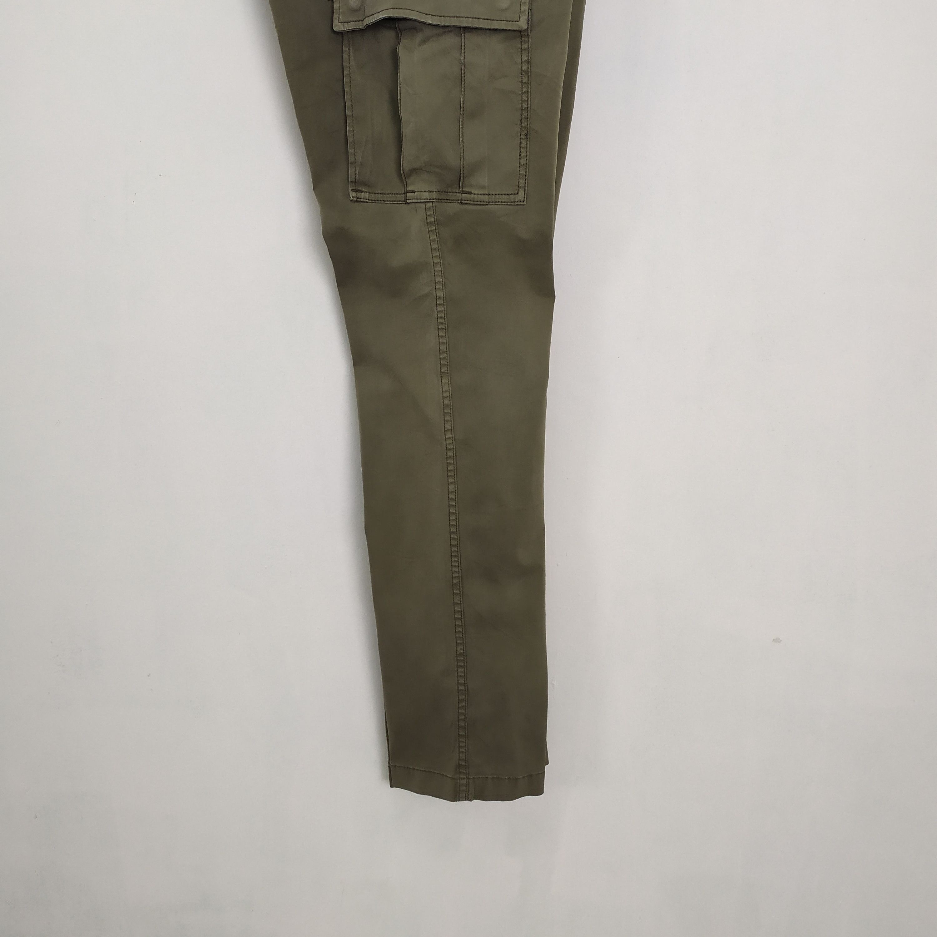 Japanese Brand VINTAGE GREEN FADED STREETWEAR CARGO PANTS Size US 34 / EU 50 - 9 Thumbnail