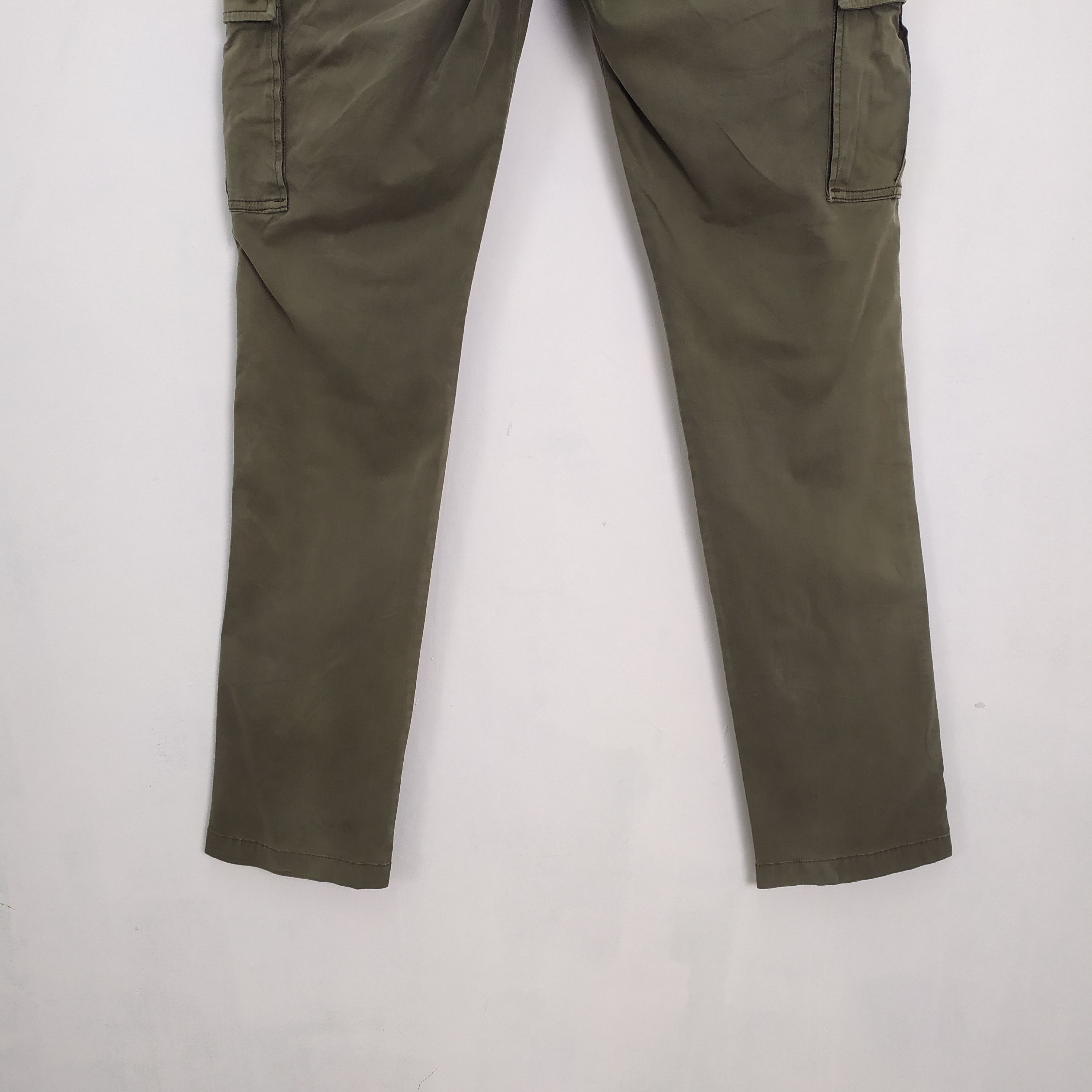 Japanese Brand VINTAGE GREEN FADED STREETWEAR CARGO PANTS Size US 34 / EU 50 - 7 Thumbnail
