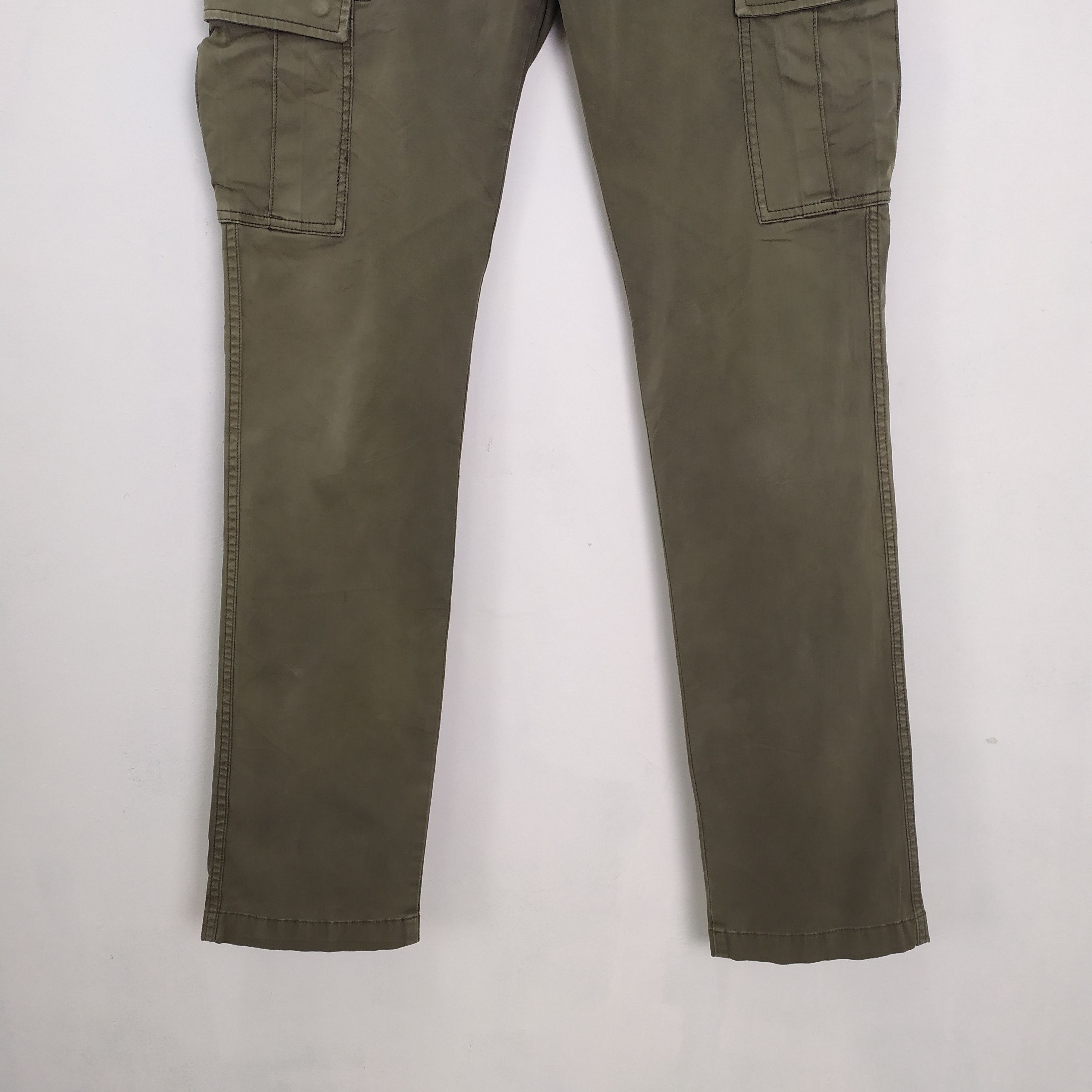 Japanese Brand VINTAGE GREEN FADED STREETWEAR CARGO PANTS Size US 34 / EU 50 - 3 Thumbnail