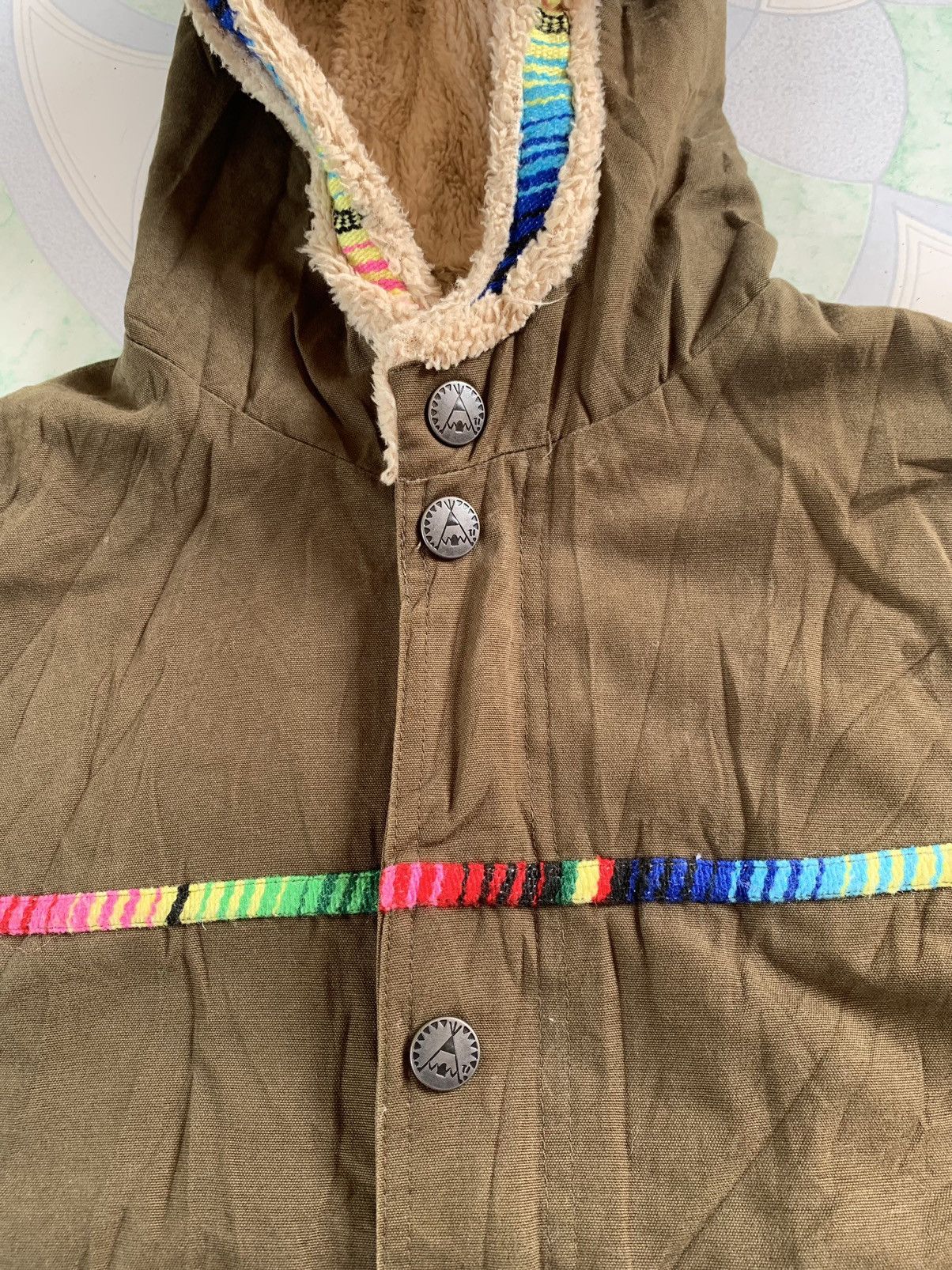 Vintage VTG Titicaca Japan Ethnic Sherpa Lined Parka Jacket Brown M Size US M / EU 48-50 / 2 - 4 Thumbnail