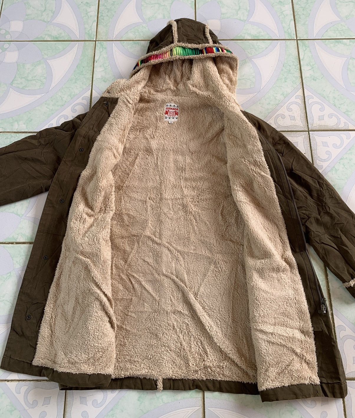 Vintage VTG Titicaca Japan Ethnic Sherpa Lined Parka Jacket Brown M Size US M / EU 48-50 / 2 - 7 Thumbnail