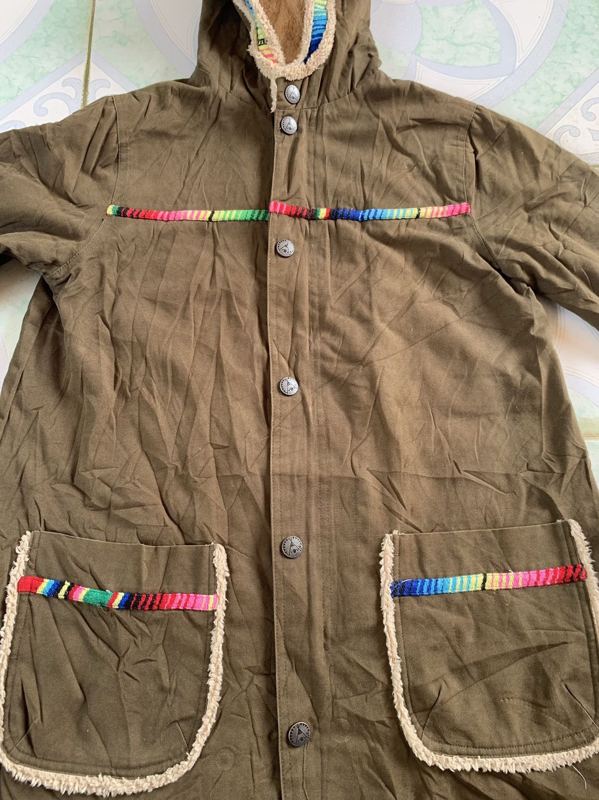 Vintage VTG Titicaca Japan Ethnic Sherpa Lined Parka Jacket Brown M Size US M / EU 48-50 / 2 - 3 Thumbnail